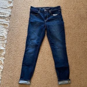 American Eagle dark wash skinny jeans